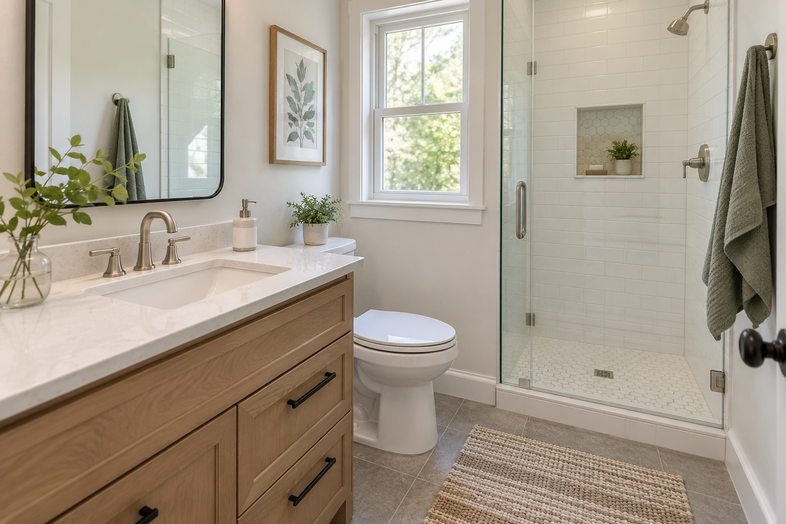 Bathroom refresh service example