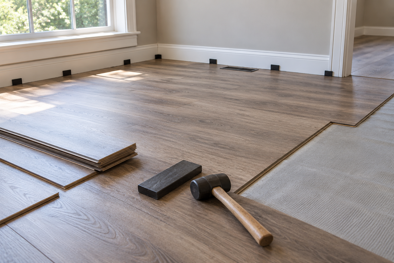 Residential flooring installation service example